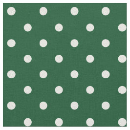 Grüne Polka Dots Fabric Stoff