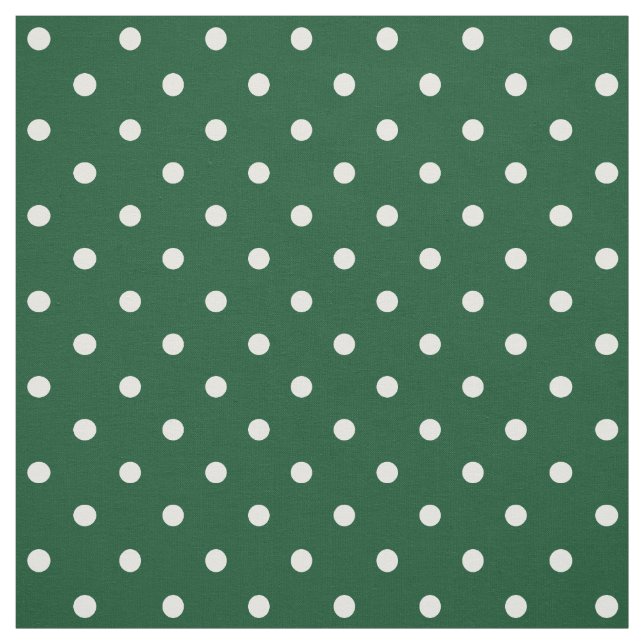 Grüne Polka Dots Fabric Stoff (Muster)