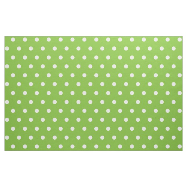 Grüne Polka Dots Kunstkunst Nähwerk Stoff (Yard (91,4 cm))
