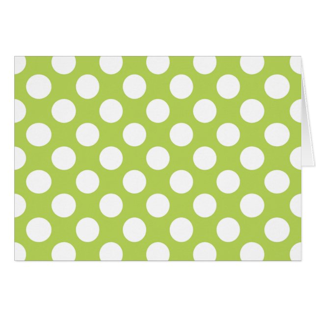 Grüne Polka-Punkte, Polka-Dot-Muster, Punkte, gepu (Vorderseite (Horizontal))