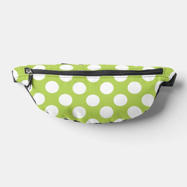 Grüne Polka-Punkte, Polka-Dot-Muster, Punkte, gepu Bauchtasche (Ablage )