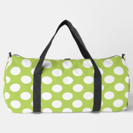 Grüne Polka-Punkte, Polka-Dot-Muster, Punkte, gepu Duffle Bag