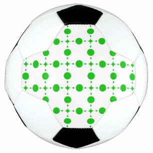 Grüne Polka-Punkte, Polka-Dot-Muster, Punkte, gepu Fußball