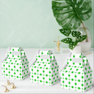 Grüne Polka-Punkte, Polka-Dot-Muster, Punkte, gepu Geschenkschachtel