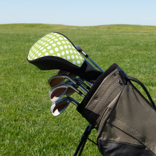 Grüne Polka-Punkte, Polka-Dot-Muster, Punkte, gepu Golf Headcover