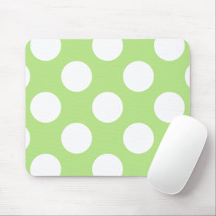 Grüne Polka-Punkte, Polka-Dot-Muster, Punkte, gepu Mousepad