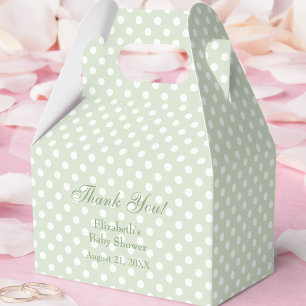 Grüne Punkte Baby Shower Geschenkbox Geschenkschachtel