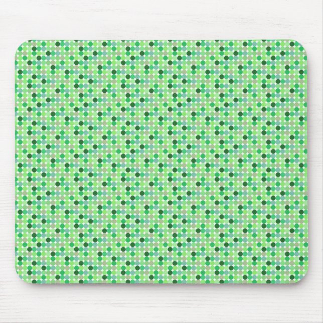 Grüne Punkte Mousepad (Vorne)
