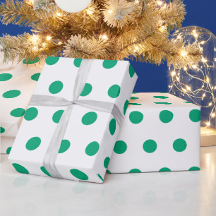 Grüne Punkte Muster St. Patrick's Day Benutzerdefi Geschenkpapier