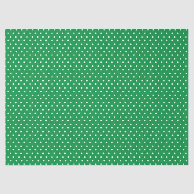 Grüne Punkte Seidenpapier (Vorderseite)