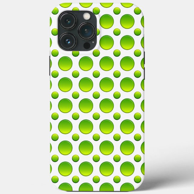 Grüne Punktelemente Case-Mate iPhone Hülle (Rückseite)