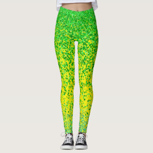Grüne Raster 2 Seiten 01.b Gelbe BG Leggings