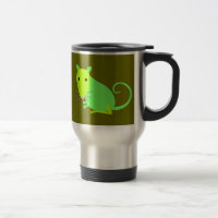 Grüne Ratten-Reise-Tasse