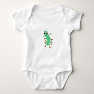 Grüne Raupe Baby Strampler