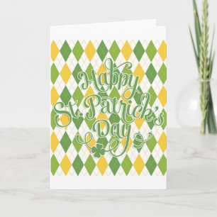 Grüne Raute - Happy St. Patrick's Day Karte