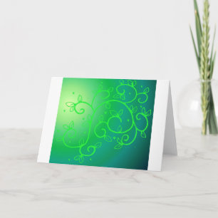 Grüne Reben Irland Luck Irland Pflanze Blume Art Dankeskarte
