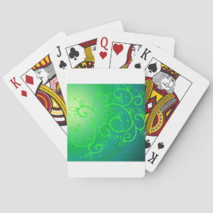 Grüne Reben Irland Luck Irland Pflanze Blume Art Spielkarten