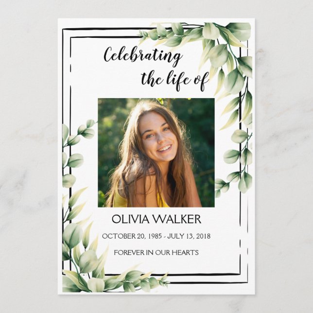 Grüne Reihenfolge des Service Life Celebration Pro Programm (Vorderseite)