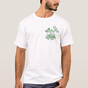 Grüne Reinigungsdienst-Monogramm-Crew-Uniform-Team T-Shirt