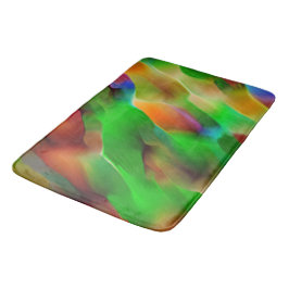 Grüne Reliefs und farbige Reliefs dominieren Badematte