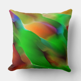 Grüne Reliefs und farbige Reliefs dominieren Kissen