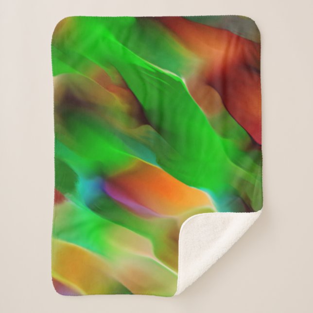 Grüne Reliefs und farbige Reliefs dominieren Sherpadecke (Vorderseite)