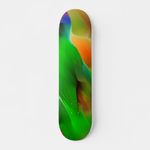 Grüne Reliefs und farbige Reliefs dominieren Skateboard