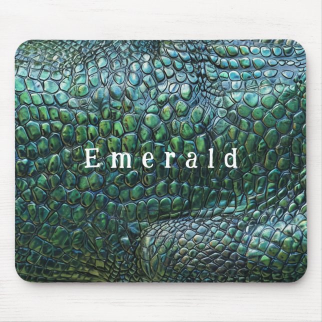 Grüne Reptilien Texturmousepad Mousepad (Vorne)