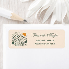 Grüne Retro-Bergwelt Hochzeitsadresse