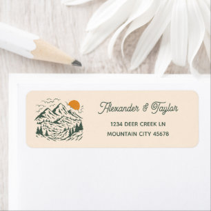 Grüne Retro-Bergwelt Hochzeitsadresse