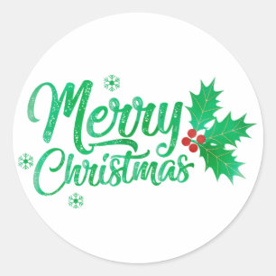 Grüne Retrolinie glücklicher Geburtstag Runder Aufkleber