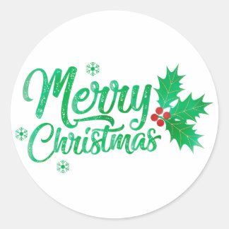 Grüne Retrolinie glücklicher Geburtstag Runder Aufkleber