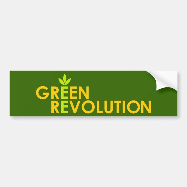 Grüne Revolutions-Autoaufkleber Autoaufkleber (Vorne)