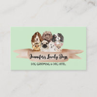 Grüne Ribbon Haustiere Sitter Groomer Hunde