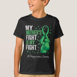 Grüne Ribbon Mutter Cholangiokarzinom Bewusstsein T-Shirt