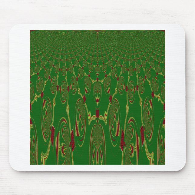 Grüne Roboter Mousepad (Vorne)