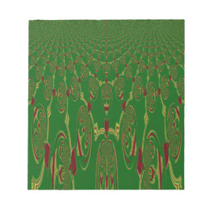 Grüne Roboter Notizblock