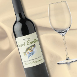 Grüne Rolle für die Fischerei begeistert durch die Weinetikett