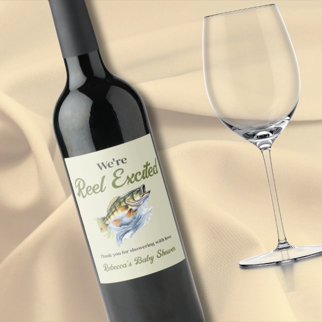 Grüne Rolle für die Fischerei begeistert durch die Weinetikett (Von Creator hochgeladen)