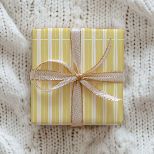 Grüne, rosa und gelbe einzigartige Streifen Geschenkpapier Set