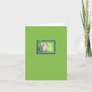 Grüne Rose Karte