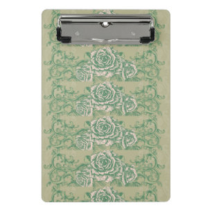 Grüne Rose Mini-Zwischenablage Mini Klemmbrett