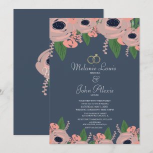Grüne Rosen Hochzeit Florale Botanik Rosa Einladung