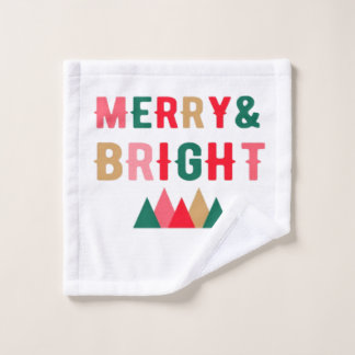 Grüne rot und braun muffe Typografie Waschlappen