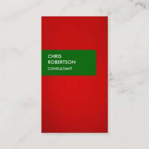 Grüne rote attraktive Visitenkarte