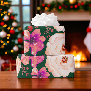 Grüne Rote Farbe Geschenkpapier