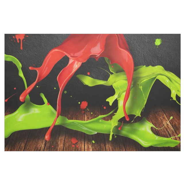 Grüne rote Farbe Stoff (Yard (91,4 cm))