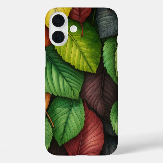 GRÜNE ROTE GOLD-HERBSTLAUBE Case-Mate iPhone HÜLLE (Rückseite)