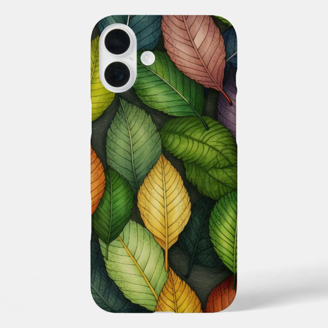 GRÜNE ROTE GOLD-HERBSTLAUBE Case-Mate iPhone HÜLLE (Rückseite)