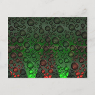 Grüne/rote Postkarte für wachsende Blasen